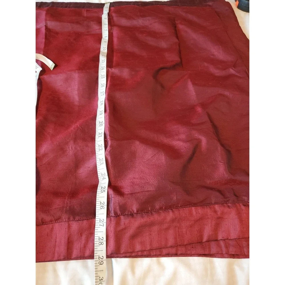 Empire‎ Silk By Peri Euro Sham RN# 30221 Silk Blend Pillow Cases Maroon Set Of 3